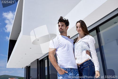 Image of happy young romantic couple have fun arelax  relax at home
