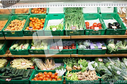 Image of Fruits and vegetables at market