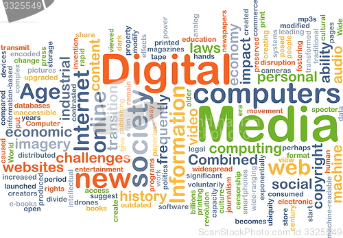Image of Digital media background concept