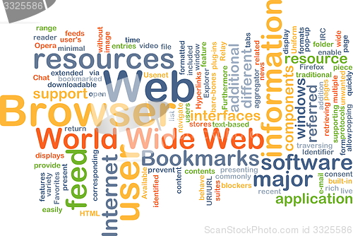 Image of Web browser background concept