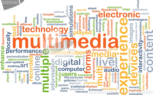 Image of Multimedia background concept