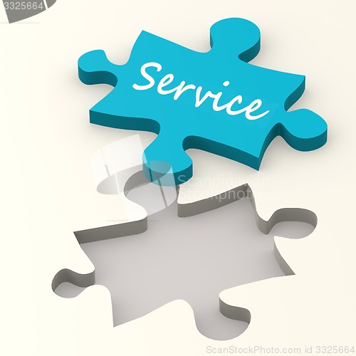 Image of Service blue puzzle 