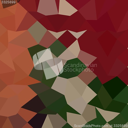 Image of Orange Red Abstract Low Polygon Background