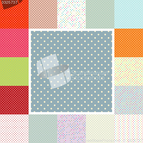 Image of Polka dots set. EPS 10