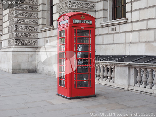 Image of Red phone box in London