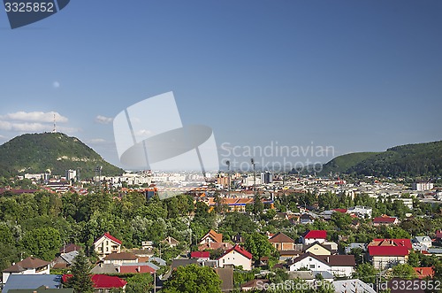 Image of City  near mountains