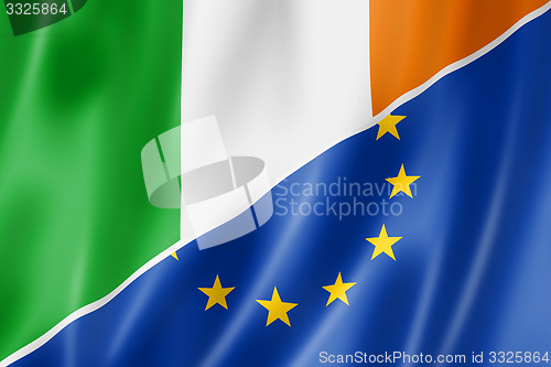 Image of Ireland and Europe flag