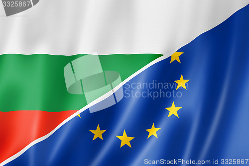 Image of Bulgaria and Europe flag