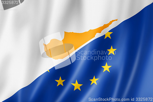 Image of Cyprus and Europe flag