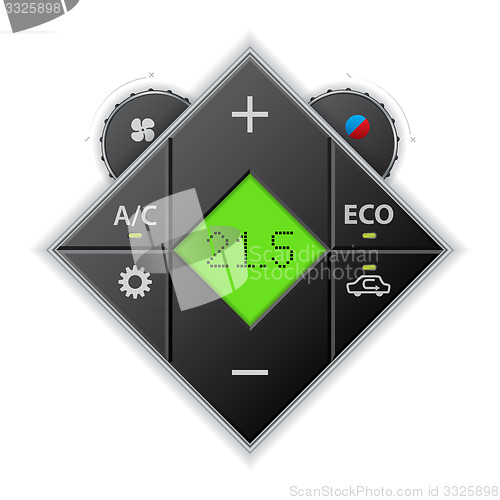 Image of Car auto climatronic gauge with LCD