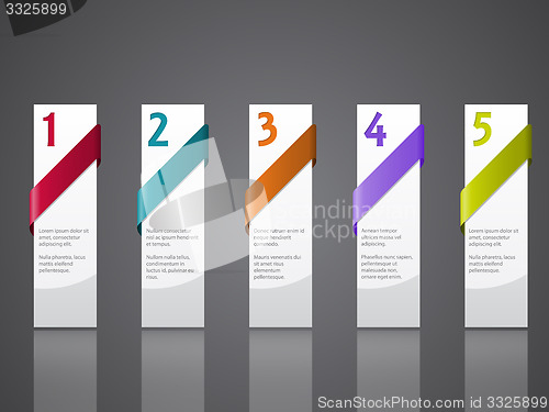 Image of Advertising label set of five 