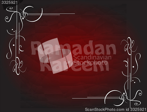 Image of Beautiful red color Ramadan Kareem background design.