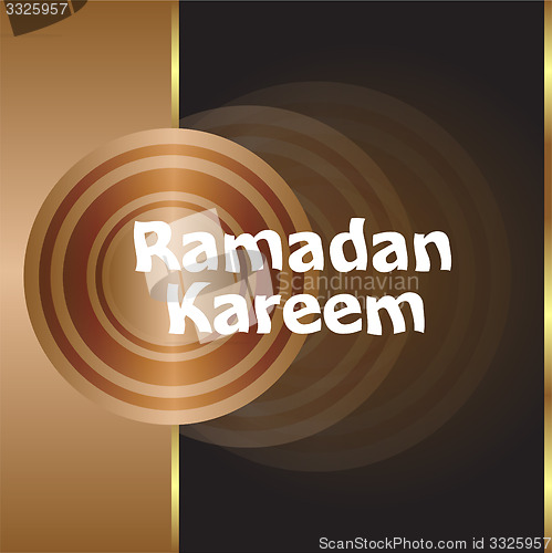 Image of Calligraphy of Arabic text of Ramadan Kareem for the celebration of Muslim community festival