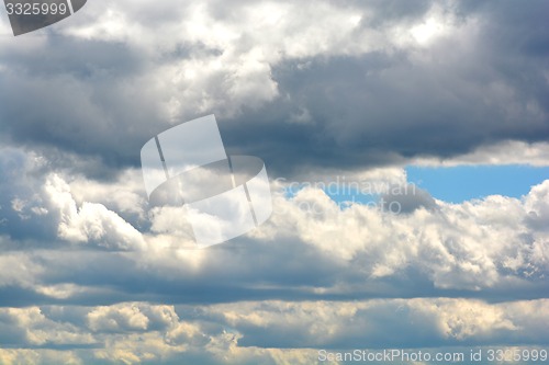 Image of clouds in the blue sky