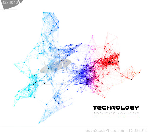 Image of Abstract network connection background