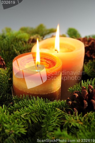 Image of Christmas candles