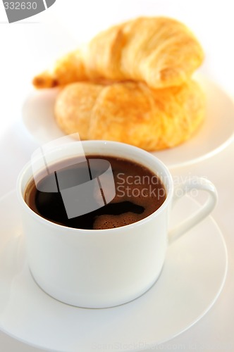 Image of Coffee and croissants