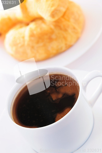 Image of Coffee and croissants