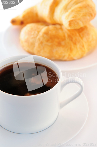 Image of Coffee and croissants