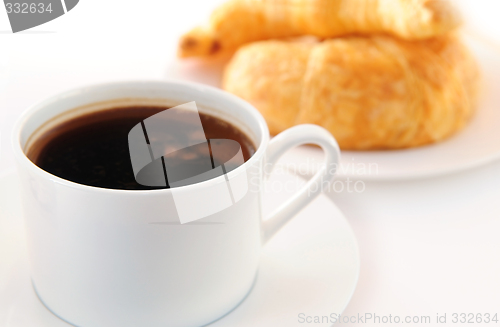 Image of Coffee and croissants