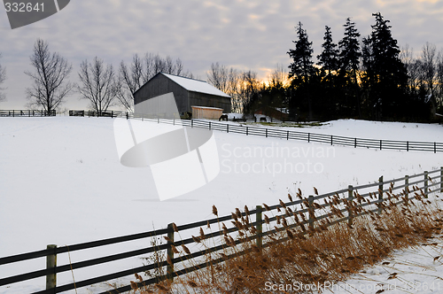 Image of Rural winter landscape