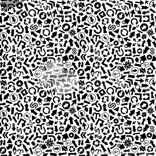 Image of Arrows. Seamless pattern.