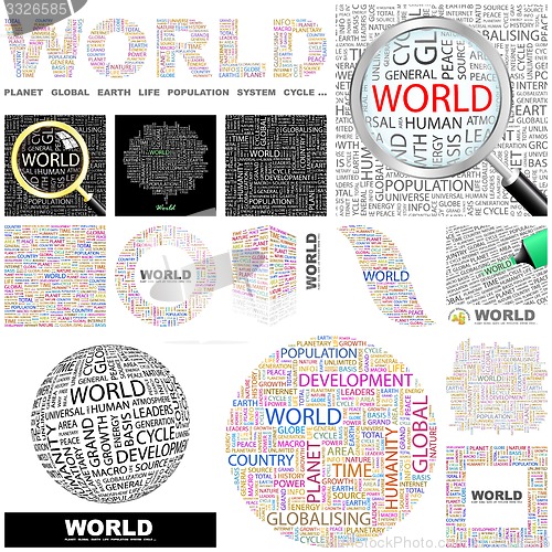 Image of World. Concept illustration.
