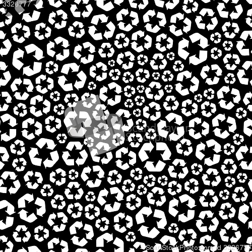 Image of Recycle. Seamless pattern.