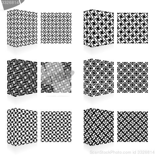 Image of Packaging box. Seamless pattern.