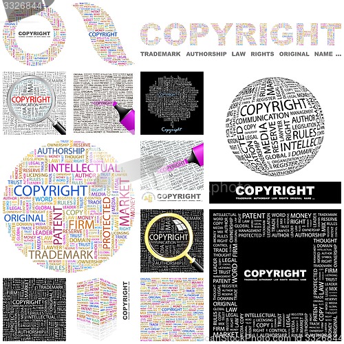 Image of Copyright. Concept illustration.