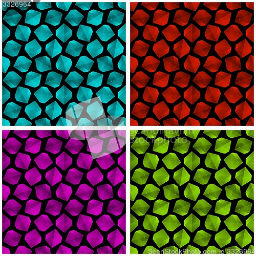 Image of Crystals. Seamless pattern.