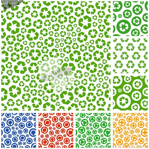 Image of Recycle. Seamless pattern.