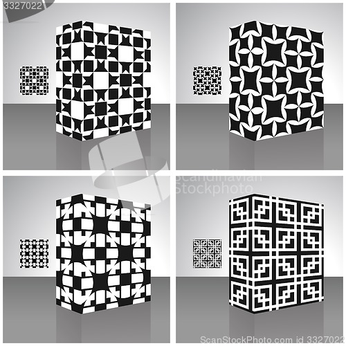 Image of Packaging box. Seamless pattern.