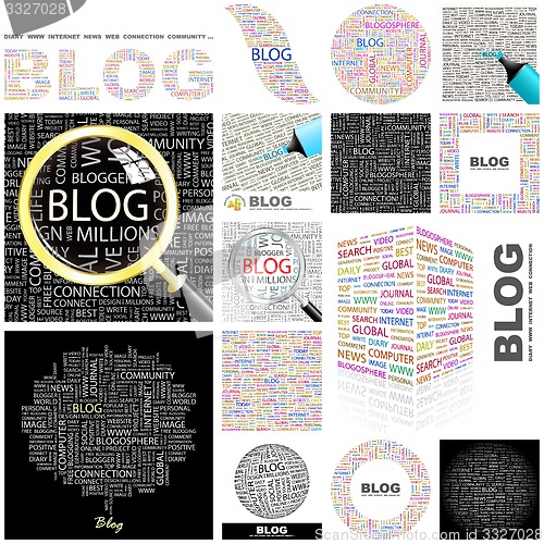Image of Blog. Concept illustration.