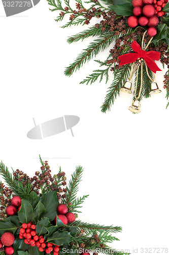 Image of Christmas Bell and Bauble Border