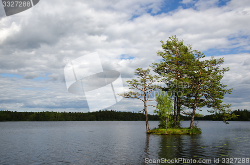 Image of Sunlit small island