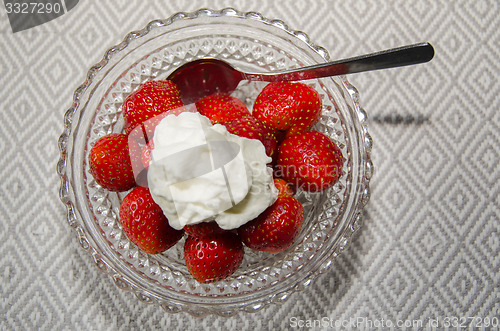 Image of Delicious strawberries dessert