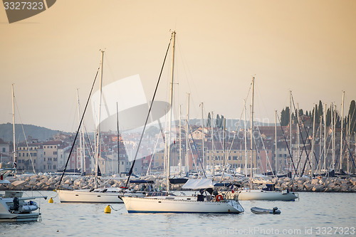 Image of Sailboats in harbour