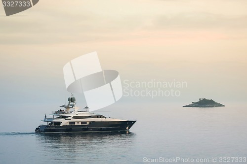 Image of Yacht sailing in Adriatic sea