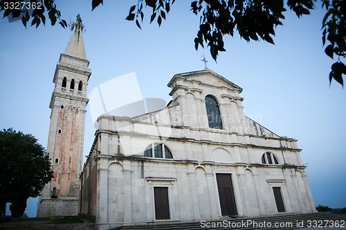 Image of Saint Euphemia basilica at sunset