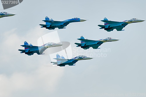 Image of Military air fighters SU-27