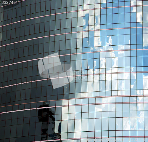 Image of asia bangkok  thailand   skyscraper in a window     centre  