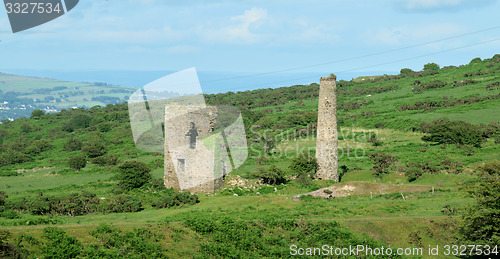 Image of Cornish mining buildings.