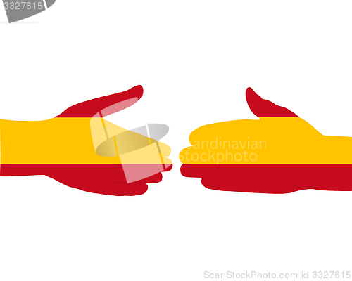 Image of Spanish handshake