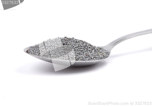 Image of Poppy seeds on spoon