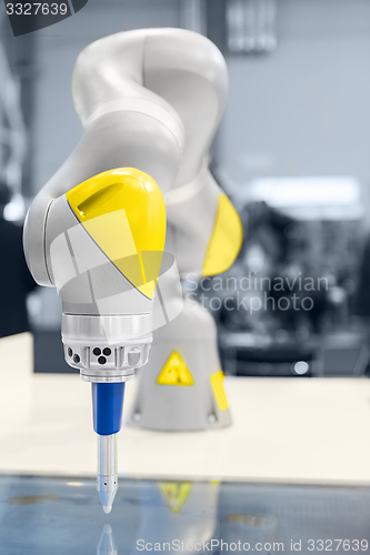 Image of Robotic arm closeup photo