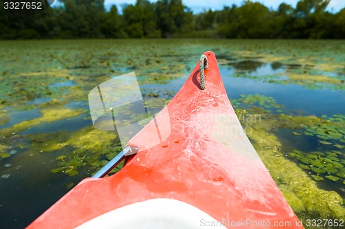 Image of Canoe on a Lake