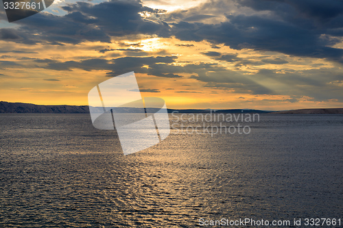 Image of Scenic view of a small island