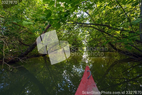 Image of Canoe on a Lake