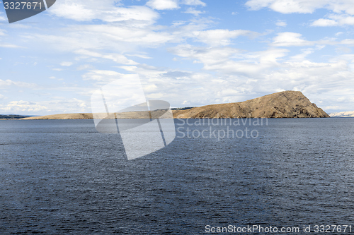 Image of Scenic view of a small island